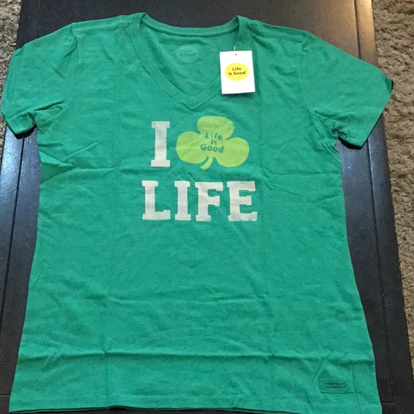 Life Is Good Shamrock St Patricks Day 
